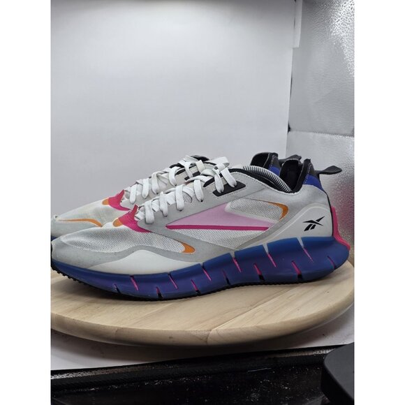 US12 Reebok ZIG KINETICA HORIZON_Jig Kinetica Horizon WHT Shoes Sneakers - Picture 1 of 9